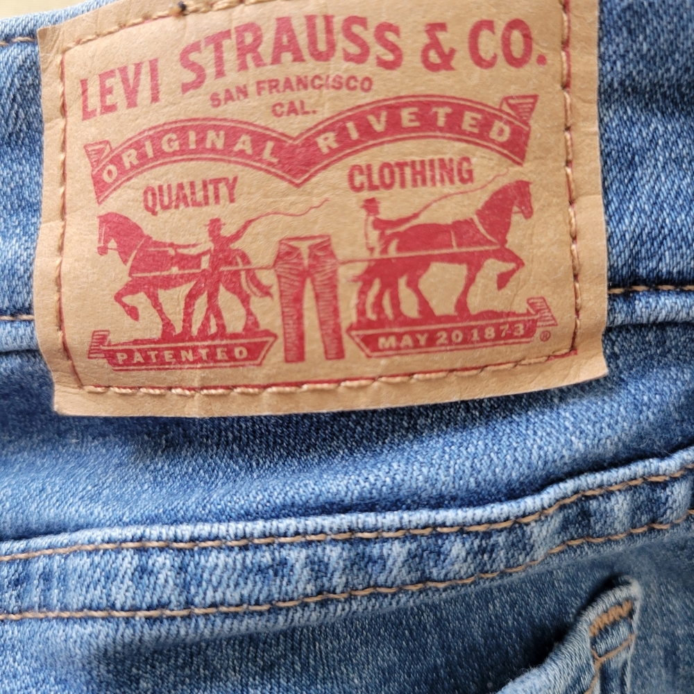 Levis 711 Womens Jeans Size 26 Skinny Mid Rise 5-Pocket - Picture 6 of 8